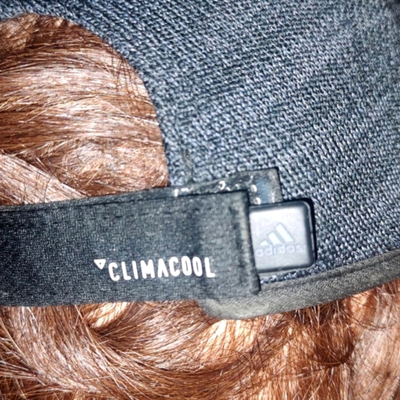 Adidas Climacool Running Cycling Golf Strap Back Hat Cap Black/Gray